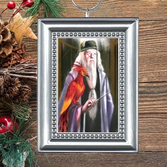 Harry Potter Albus Dumbledore with Fawkes Phoenix Christmas Tree Ornament‎ - Picture 1 of 3